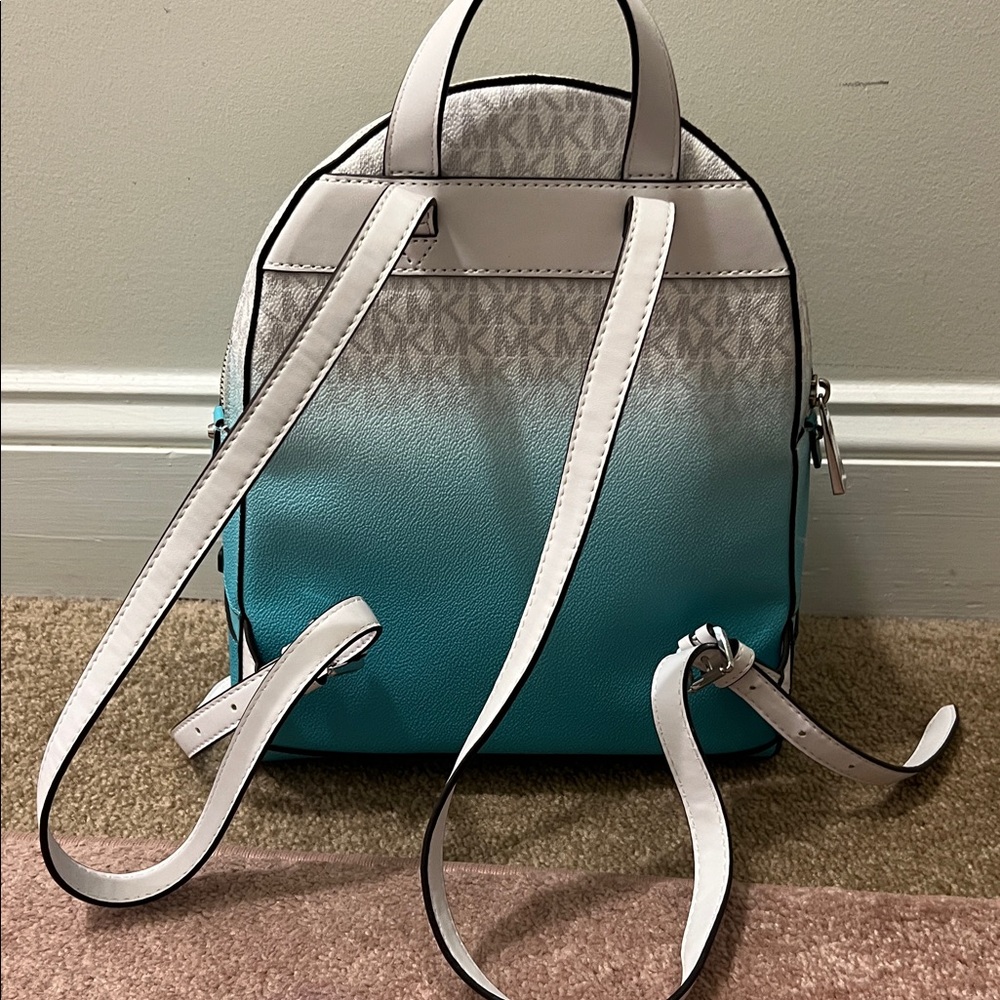 Michael Kors Aqua and White Gradient Backpack - Picture 2 of 7